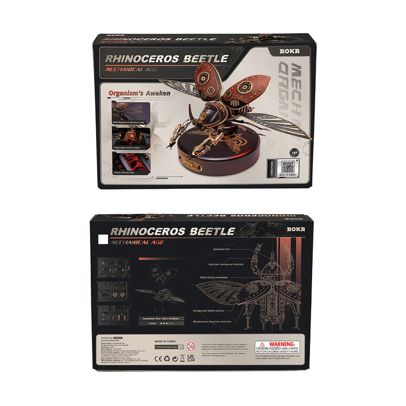 RoboTime Puzzle: Brouk nosorožík (3D mechanické puzzle)