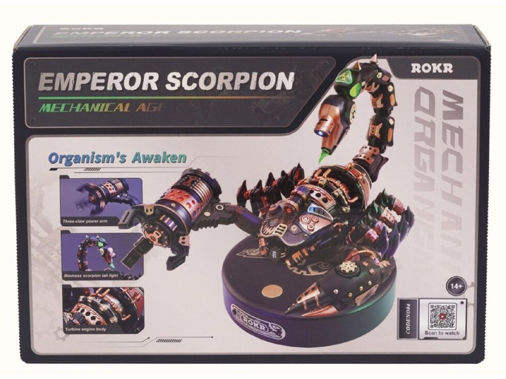 RoboTime Puzzle: Císař Scorpion (3D mechanické puzzle)