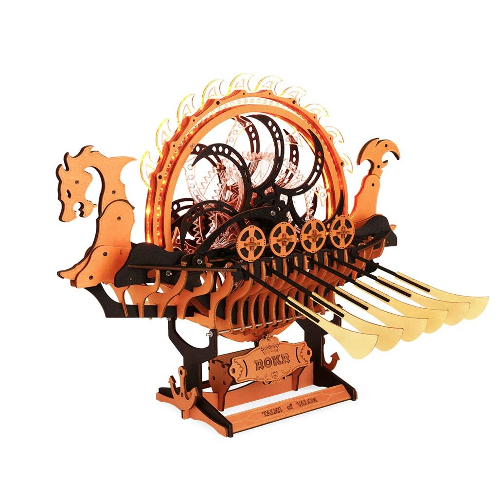 RoboTime Puzzle: Vikingská dračí loď (3D hrací skládačka)