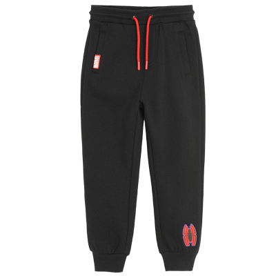 Tepláky Spiderman- černé - 92 BLACK