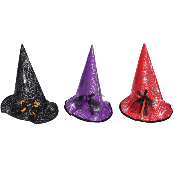 Wiky - Set karneval - Klobouk čarodějnický s pavoukem 32x30 cm