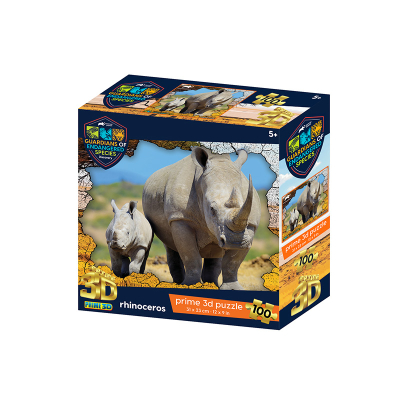 3D puzzle - GES Nosorožec 100 dílků