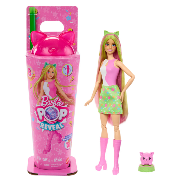 Barbie Pop Reveal Barbie koktejlové překvapení - Kočička