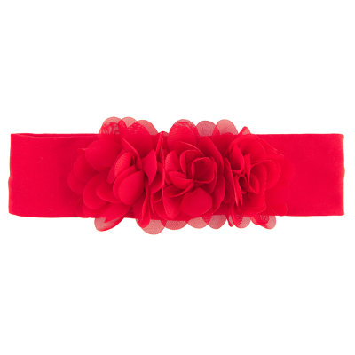 Čelenka s aplikací- červená - 40_42 RED