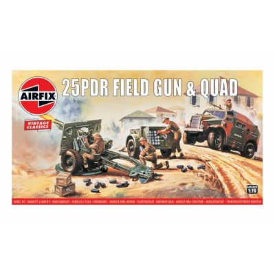 Classic Kit vintage military A01305V - 25pdr Field Gun & Qua