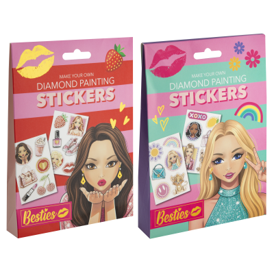 Diamantové malování Besties - samolepky 2 druhy