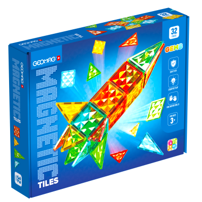 Geomag Magnetic Tiles Raketa 32 dílků