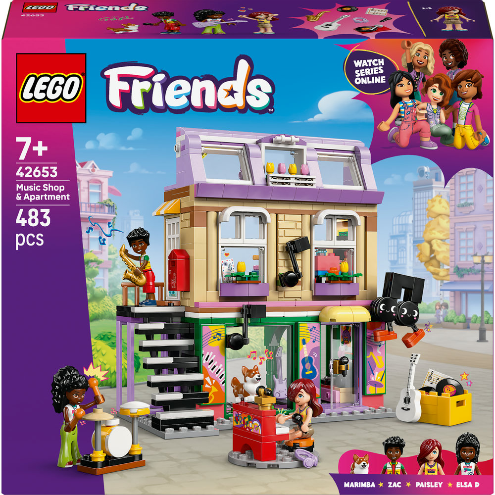 LEGO LEGO® Friends Obchod s hudebninami a byt 42653