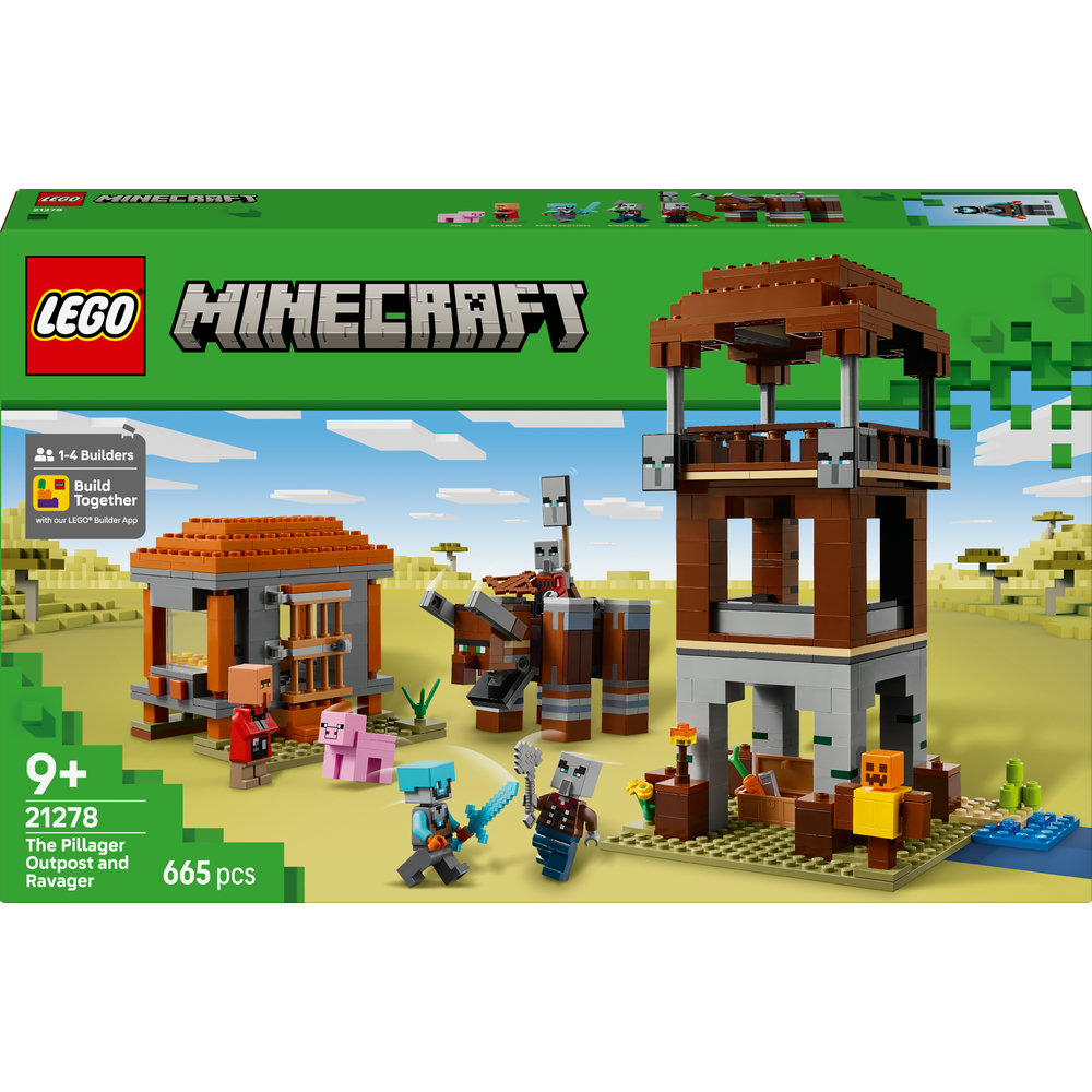 LEGO LEGO® Minecraft® Základna plenitelů a Ničitel 21278 THE PILLAGER OUTPOST AND RAVAGER