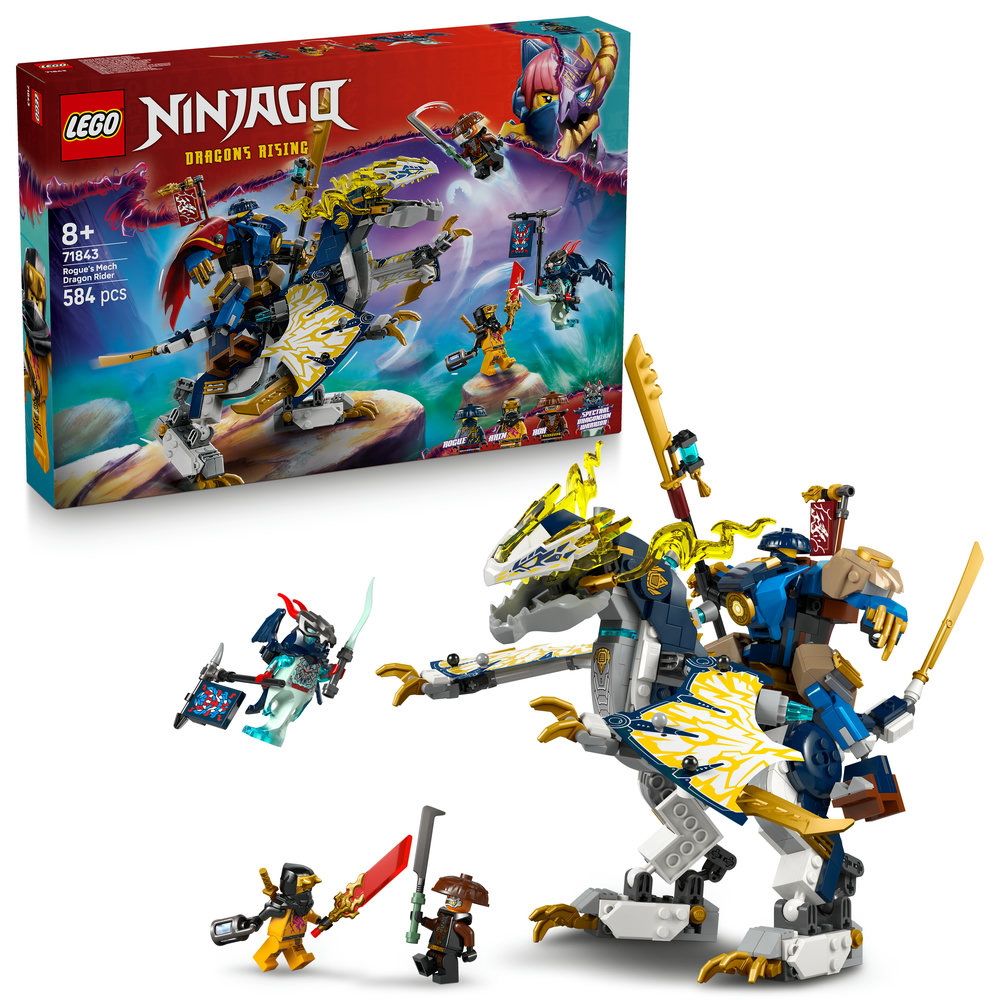 LEGO LEGO® NINJAGO® Rogue a robotický dračí jezdec 71843