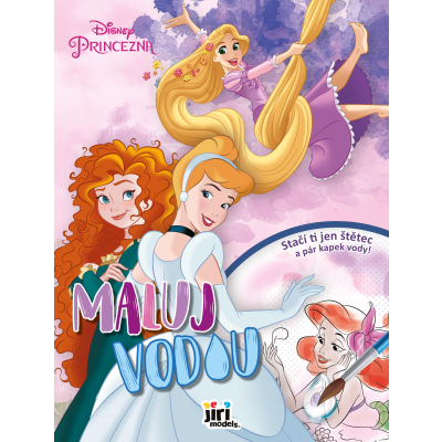 Maluj vodou A4 Disney Princezny