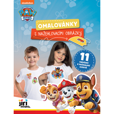 Omalovánky s nažehlovacími obrázky Tlapková patrola