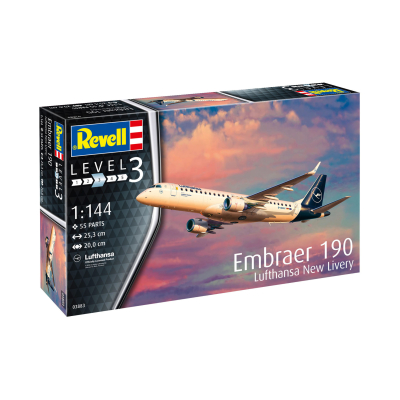 Plastic ModelKit letadlo 03883 - Embraer 190 Lufthansa New L