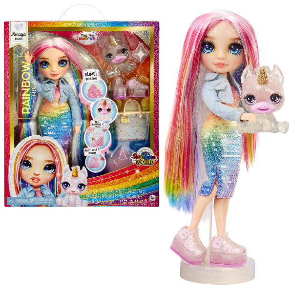 Rainbow High Fashion panenka se zvířátkem - Amaya Raine