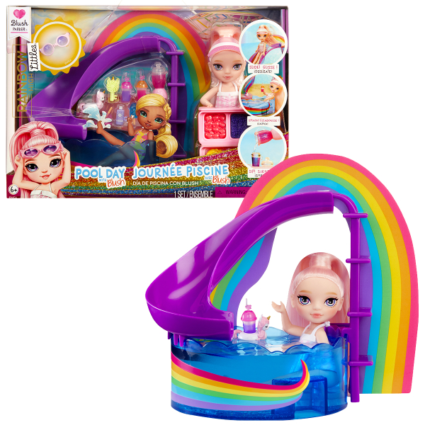Rainbow High Sada s malou sestřičkou – bazén