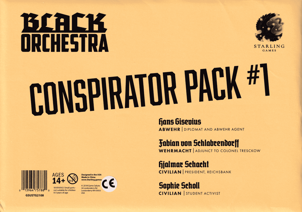 Starling Games Black Orchestra: Conspirator Pack #1