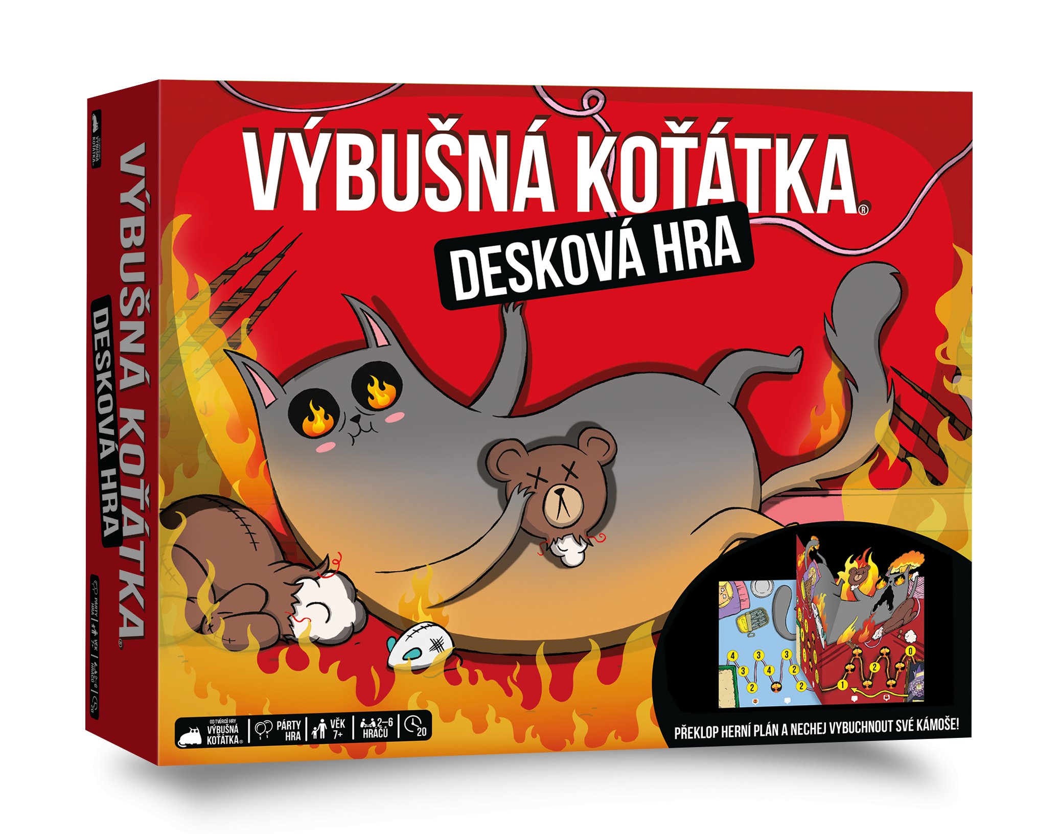 Asmodee Czech Republic Výbušná koťátka: Desková hra (Exploding Kittens: The Board Game CZ)