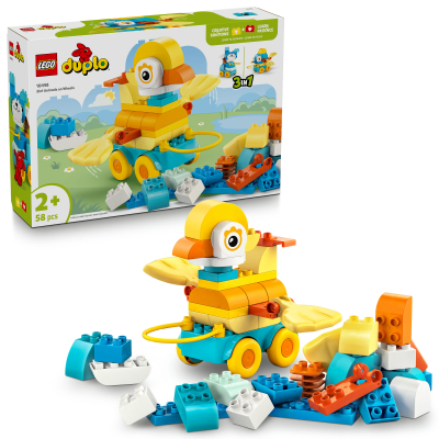 LEGO® DUPLO® 3 v 1: Zvířátka na kolečkách