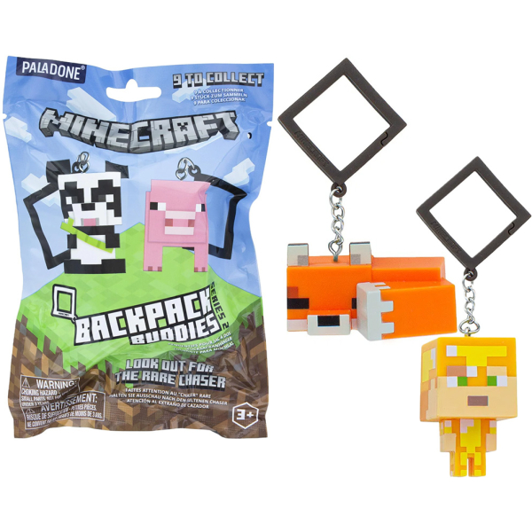 Minecraft - Backpack Buddies - přívěsek - náhodný výběr