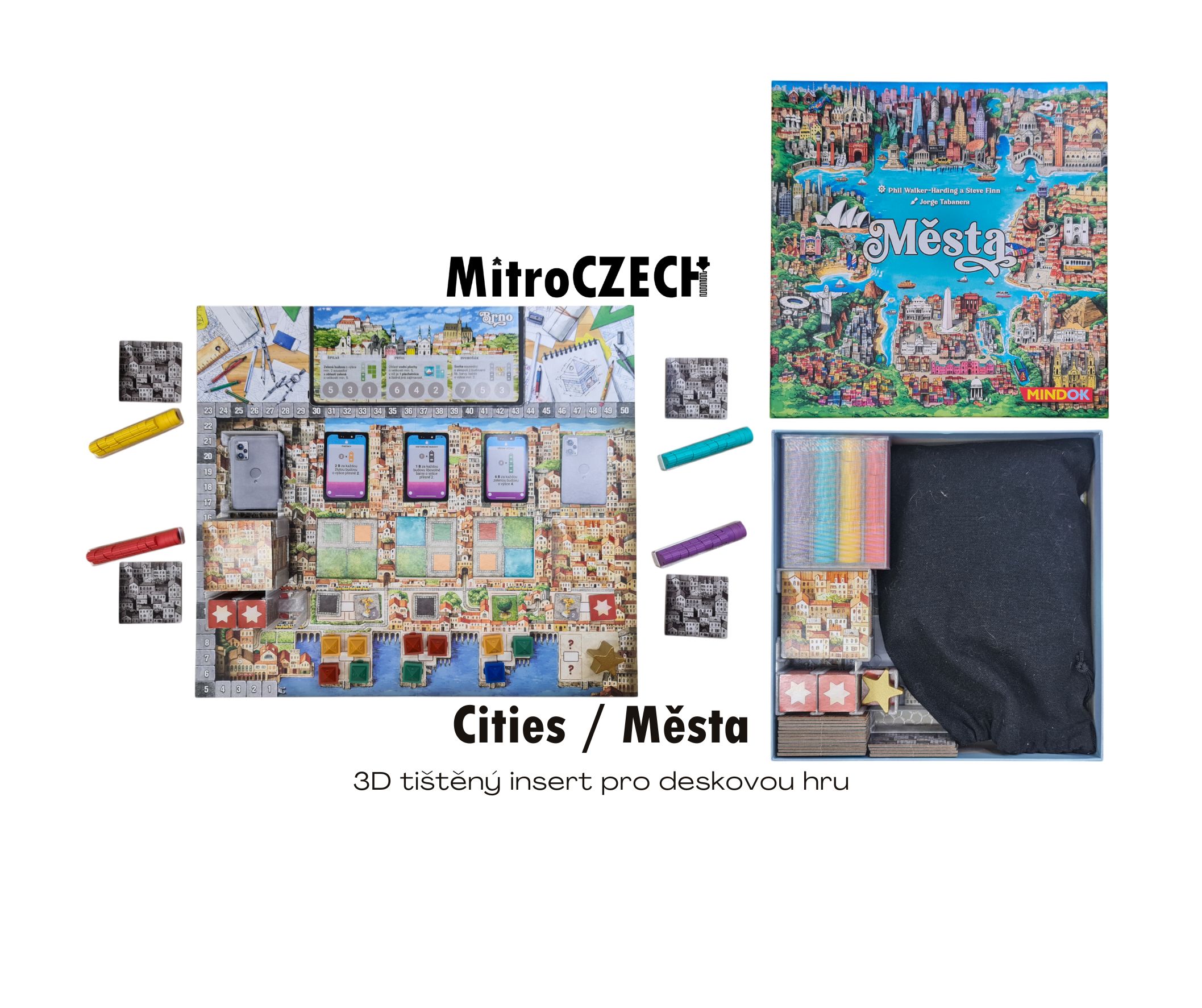 MitroCZECH Města - insert pro hru
