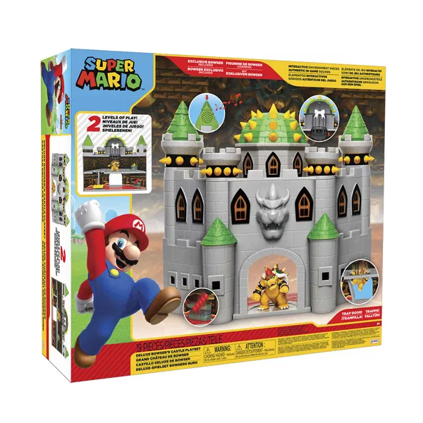 Nintendo Hrací sada Deluxw Super Mario a Bowser s hrad se zvukem