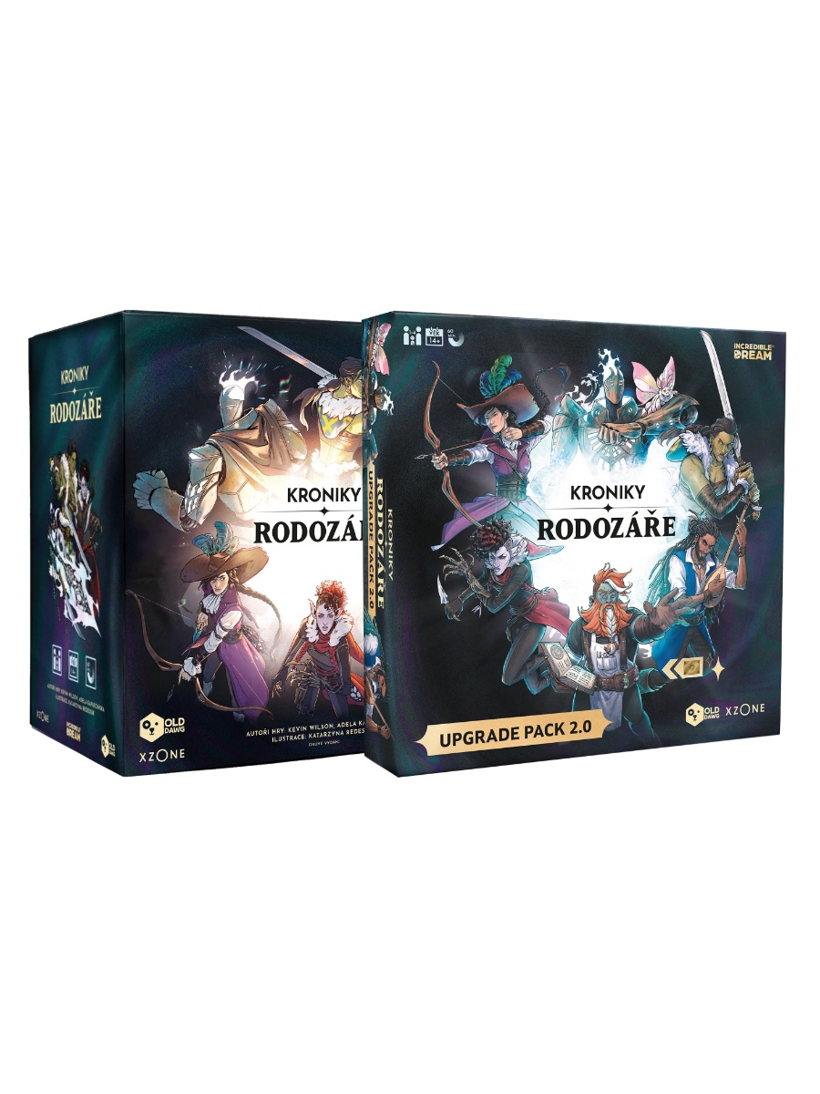 Old Dawg a Xzone Kroniky Rodozáře + Upgrade Pack 2.0 (Kinfire Chronicles: Night's Fall + Upgrade Kit CZ)