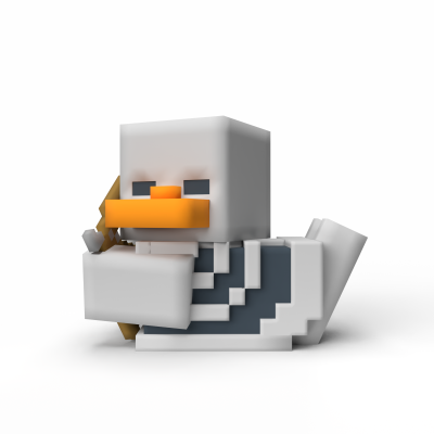 Tubbz kachnička Minecraft - Skeleton (první edice)