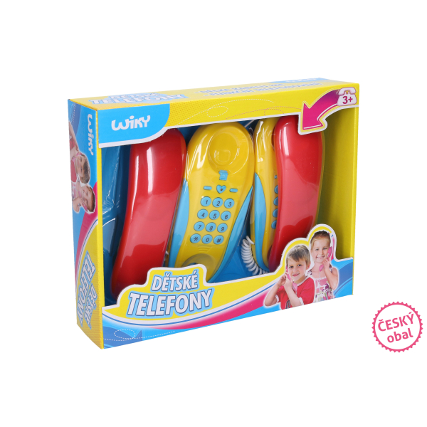 Dětské drátové telefony - Český obal