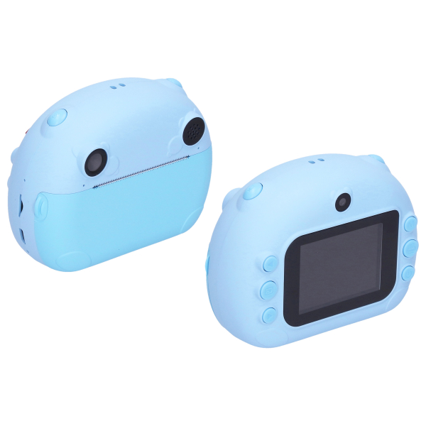 Dětský digitální fotoaparát s tiskárnou modrý - foto 12Mpx