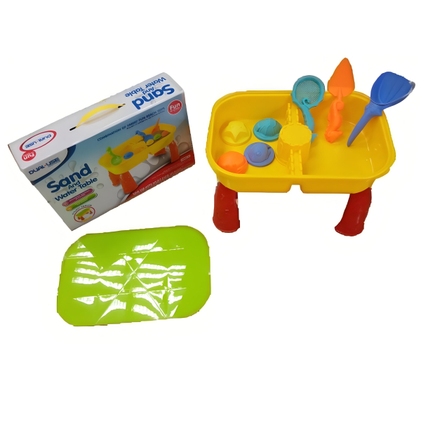 Dětský stoleček na písek a vodu s příslušenstvím 8 ks