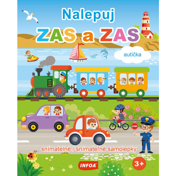 Nalepuj ZAS a ZAS Autíčka - snímatelné samolepky