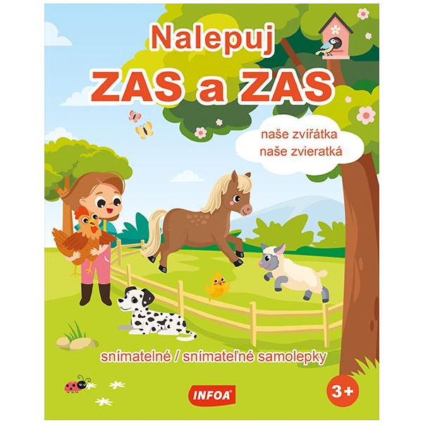 Nalepuj ZAS a ZAS Naše zvířátka - snímatelné samolepky
