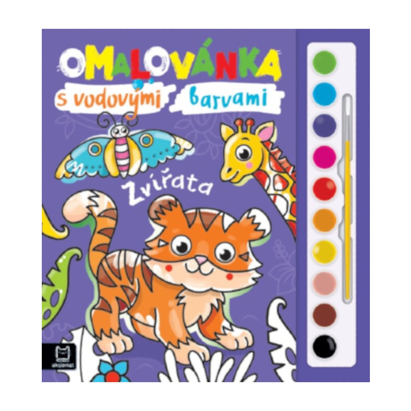 Omalovánky s vodovými barvami. Zvířata