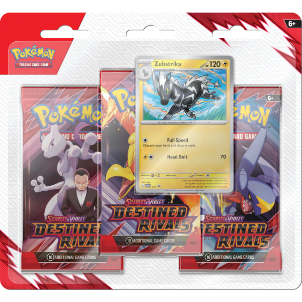 Pokémon TCG: SV10 Destined Rivals - 3 Blister Booster