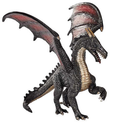 Drak ocelový figurka