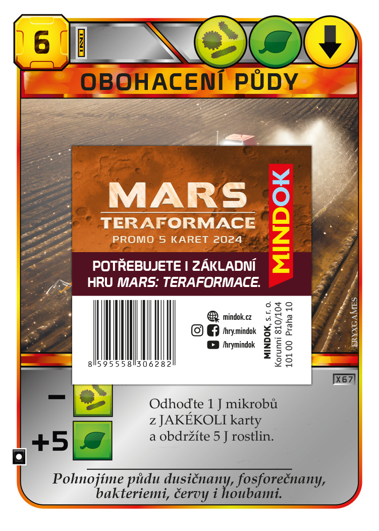 Mindok Mars: Teraformace – promo 5 karet 2024