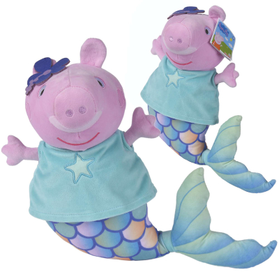 Plyšové prasátko Peppa Mořská panna 30 cm