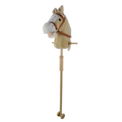 Béžový kůň na tyči 95 cm
