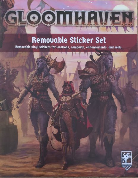 Cephalofair Games Gloomhaven Removable Sticker Set 2nd. Edition BF EU 10ks