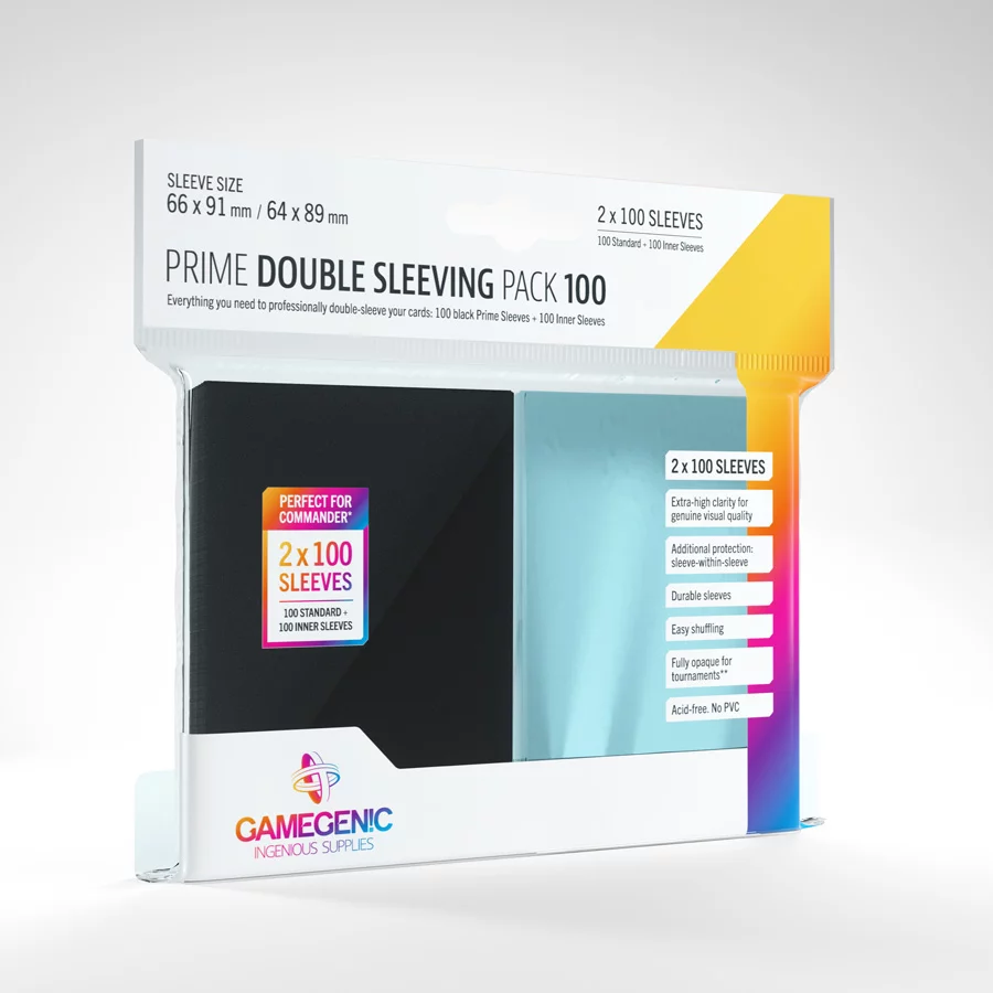 Gamegenic Obaly na karty Prime Double Sleeving Pack (2x100 ks)