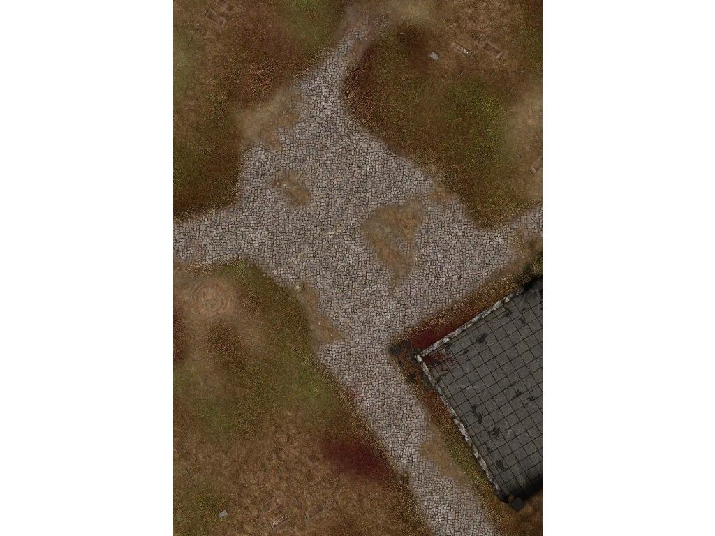 Gamemat.eu Herní podložka 44"x30" (112x76 cm) - různé motivy Varianta: Defiled Monastery (+brašna zdarma)