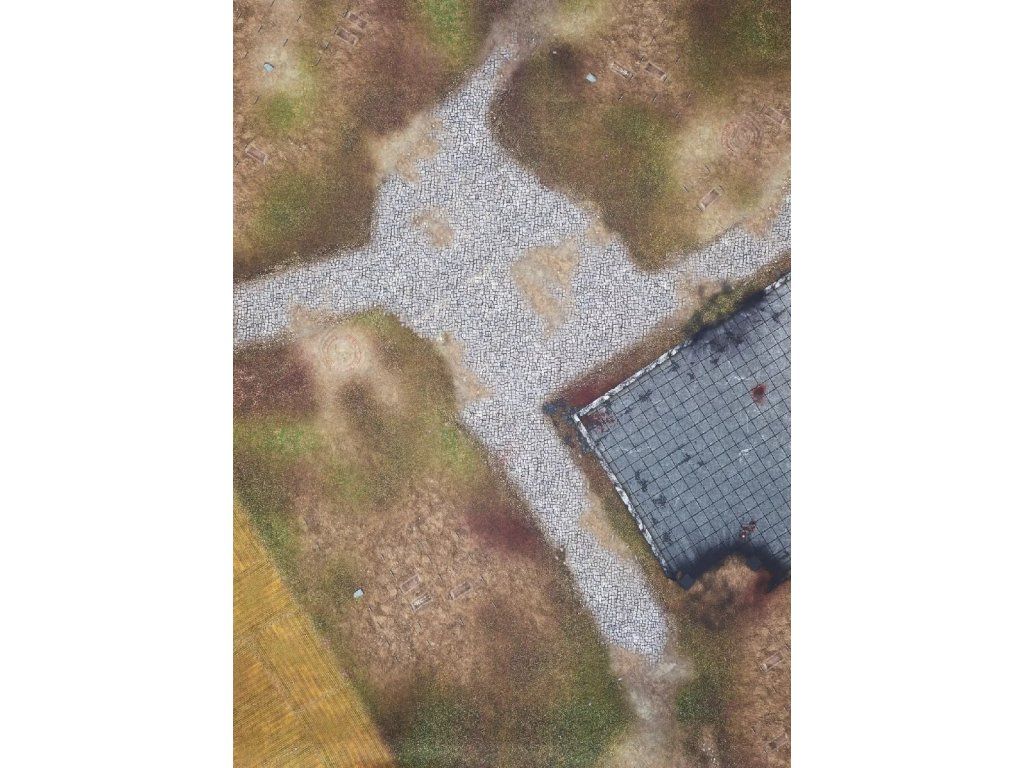 Gamemat.eu Herní podložka 6'x4' (183x122 cm) - různé motivy Varianta: Defiled Monastery (+brašna zdarma)