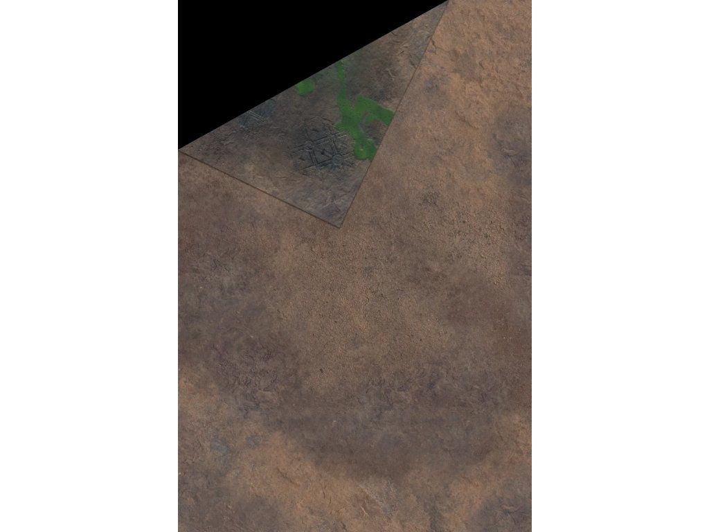 Gamemat.eu Oboustranná herní podložka 6'x4' (183 x 122cm) - různé motivy Varianta: Badlands and Toxic Badlands (+brašna zdarma) (6x4 Double sided battle mat)