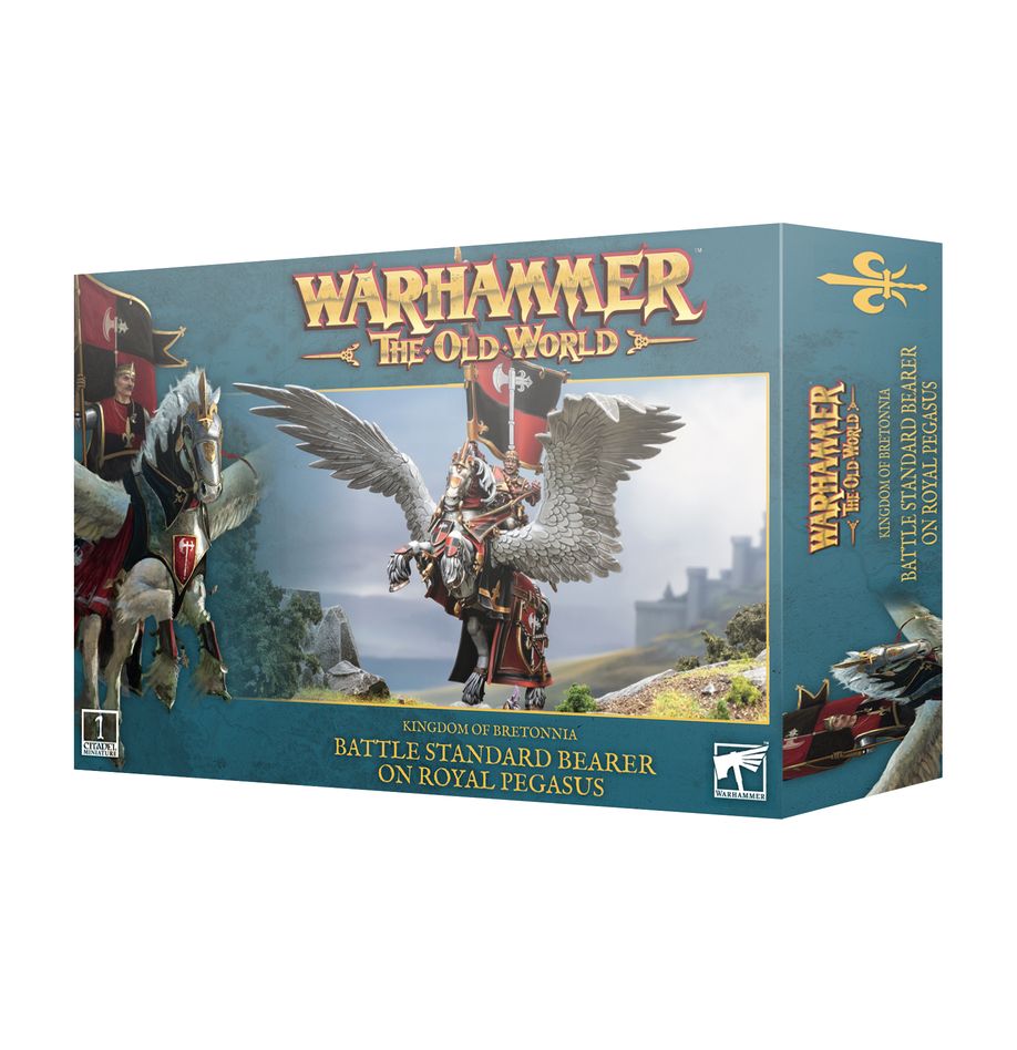 Games Workshop Kingdom of Bretonnia: Battle Standard on Royal Pegasus (Warhammer: The Old World)