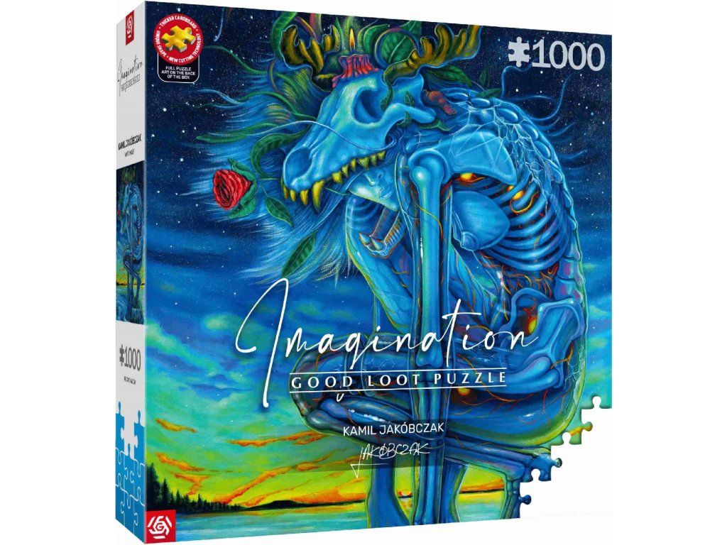 Good Loot Puzzle Imagination: Kamil Jakóbczak – bílý vlk 1000 dílků