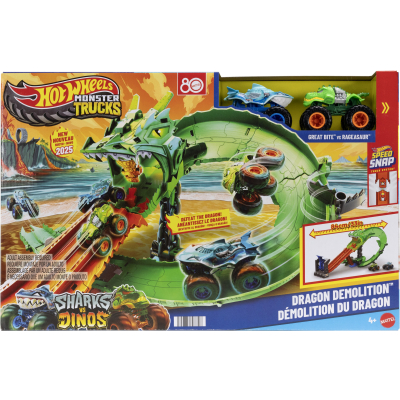 Hot Wheels monster trucks dráha dračí zkáza