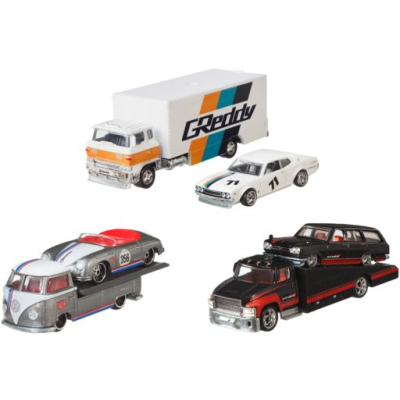 Hot Wheels týmový náklaďák - 18 Toyota 4runner 89 Toyota supra