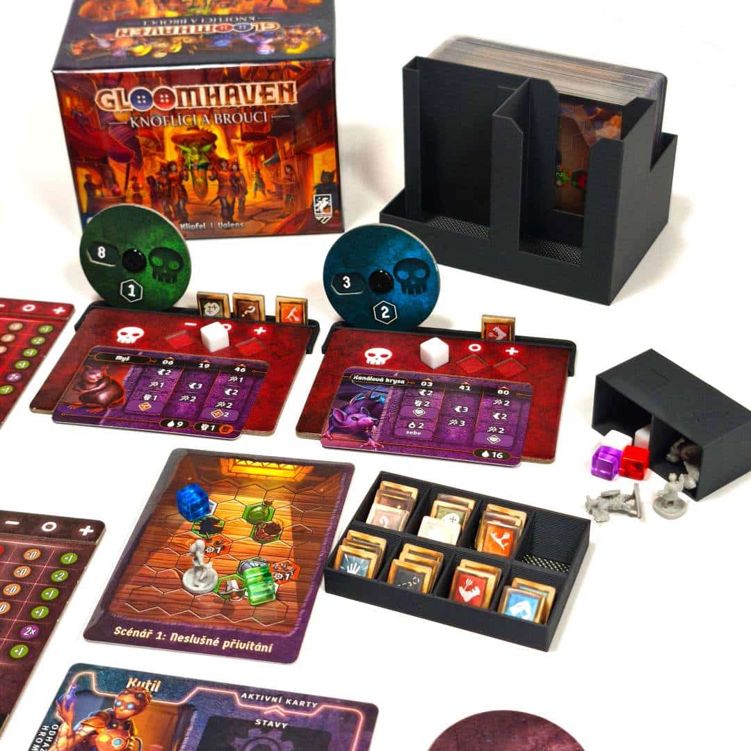 Inserty HERMAN Insert: Gloomhaven Knoflíci a brouci (INS127) NENÍ HRA! Insert: Gloomhaven Knoflíci a brouci