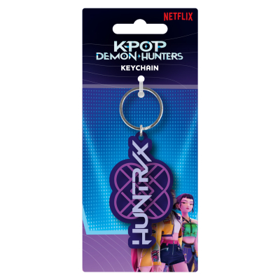 K-pop Demon Hunters klíčenka gumová (logo Huntrix)