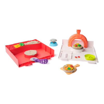 Kinetic Sand výroba pizzy